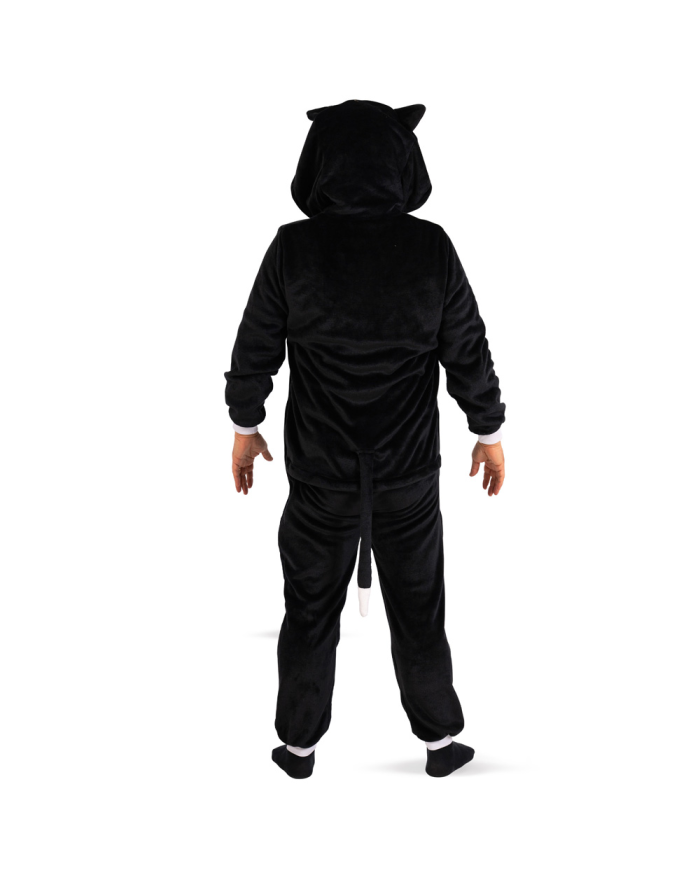 Tutona Gatto Nero In Pelliccia Di Pile In Busta C/Gancio