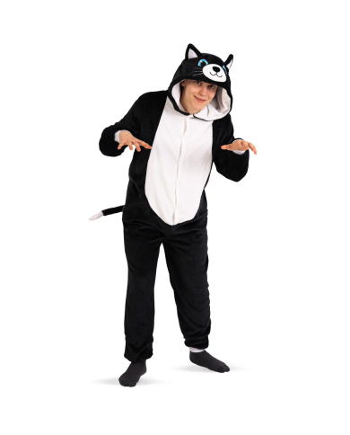 Tutona Gatto Nero In Pelliccia Di Pile In Busta C/Gancio