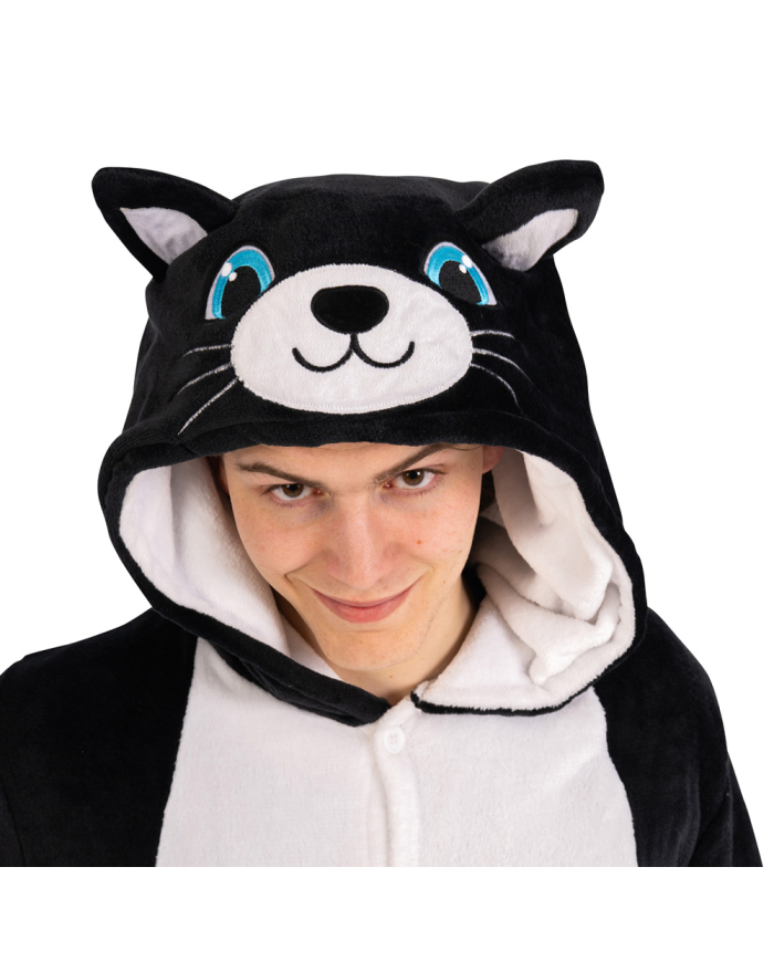 Tutona Gatto Nero In Pelliccia Di Pile In Busta C/Gancio