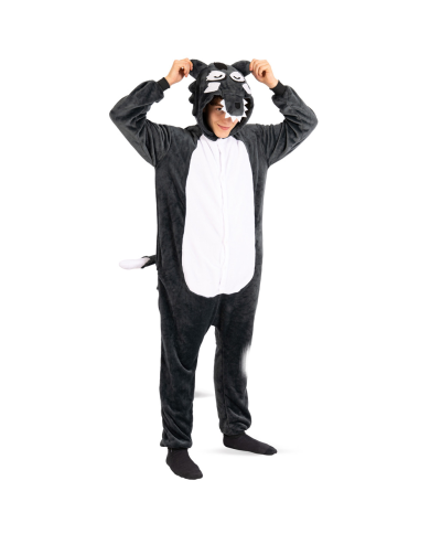 Tutona Lupo In Pelliccia Di Pile In Busta C/Gancio