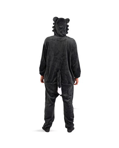 TUTONA LUPO IN PELLICCIA DI PILE IN BUSTA C/GANCIO