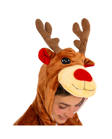 TUTONA RENNA IN PELLICCIA DI PILE  IN BUSTA C/GANCIO