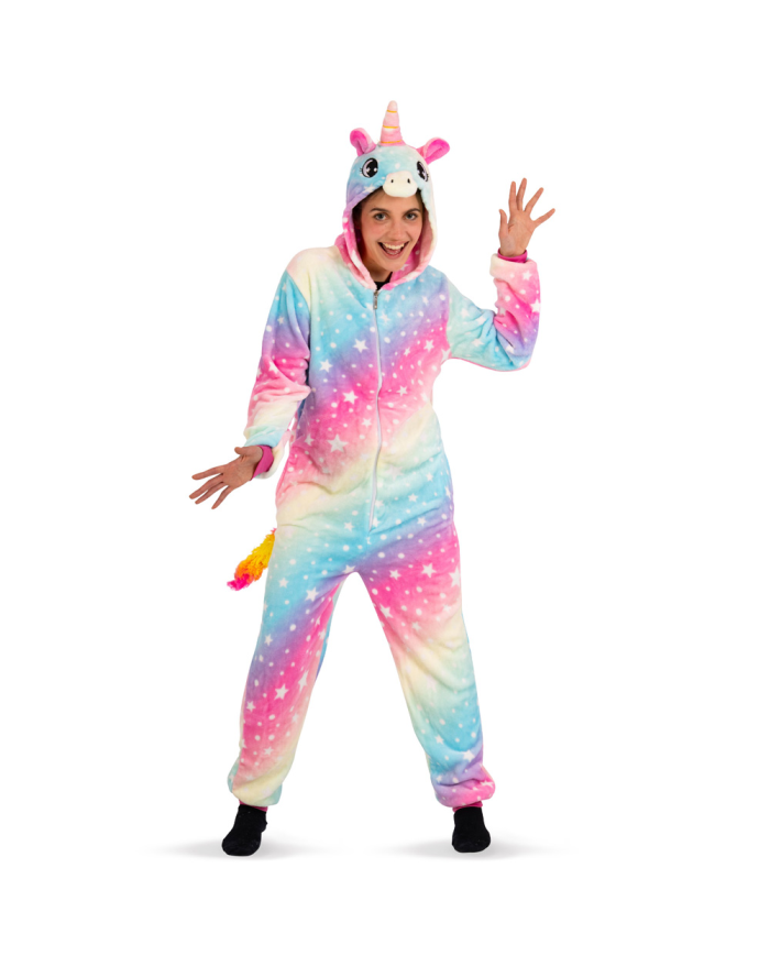 TUTONA UNICORNO IN PELLICCIA DI PILE IN BUSTA C/GANCIO