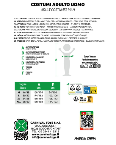 Disco Dance-Herrenhemd goldfarben (M-L) in Beutel mit Haken Disco Dance-Herrenhemd goldfarben (M-L) in Beutel mit Haken