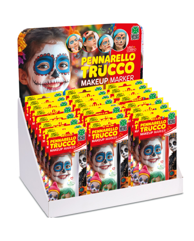 24 Pennarelli Trucco In Espositore (1,43 Cad)