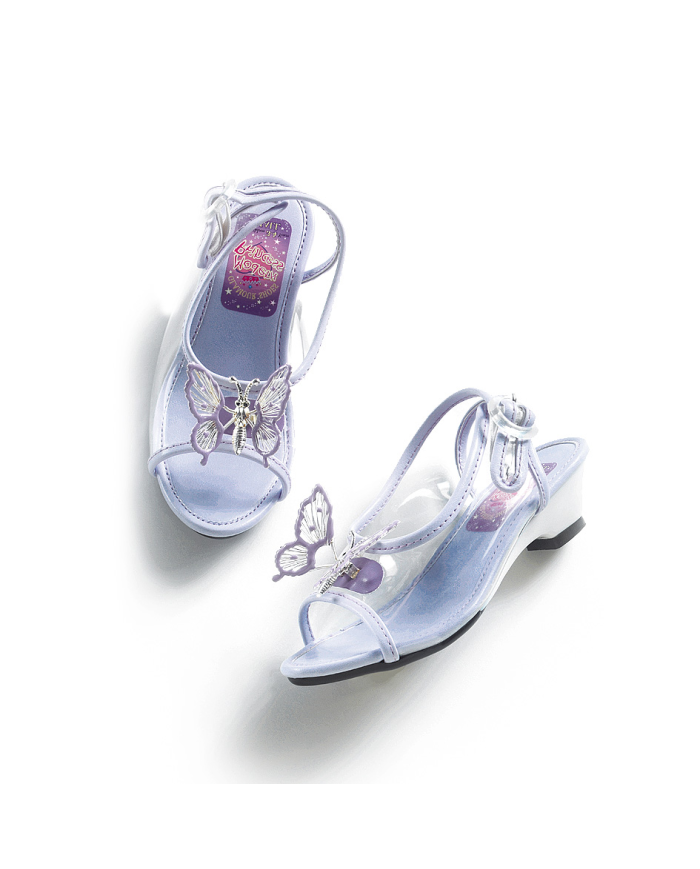 SANDALI LAVANDA C/FARFALLA IN BUSTA