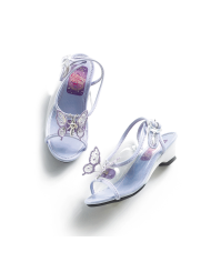 SANDALI LAVANDA C/FARFALLA IN BUSTA