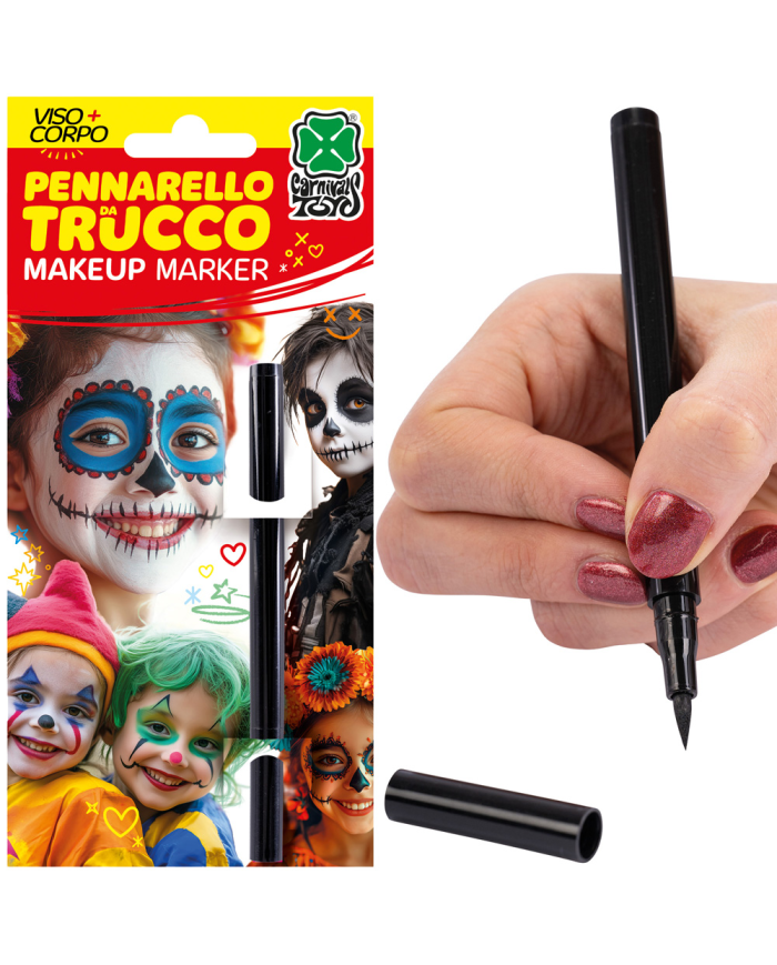 Rotulador maquillaje para cara/cuerpo negro sobre cartoncillo