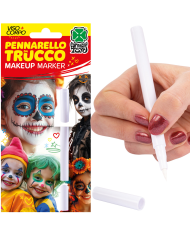 Pennarello trucco viso/corpo bianco su cartoncino Pennarello trucco viso/corpo bianco su cartoncino