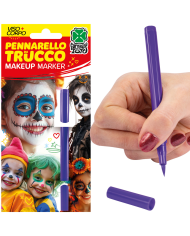 Marqueur de maquillage visage / corps violet sur papier cartonné