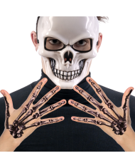 Hand bones tattoos in bag on card