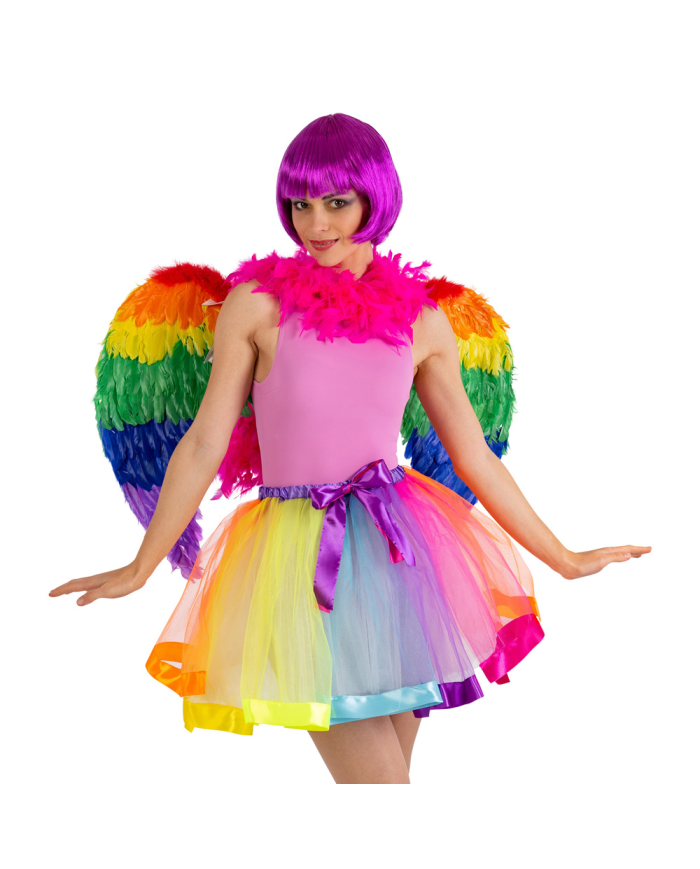 Gonna Arcobaleno In Tulle L.Cm.40 Ca. T.U. In Busta Con Cavallotto