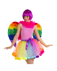 Gonna Arcobaleno In Tulle L.Cm.40 Ca. T.U. In Busta Con Cavallotto