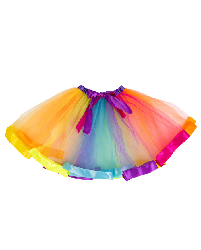 Gonna Arcobaleno In Tulle L.Cm.40 Ca. T.U. In Busta Con Cavallotto