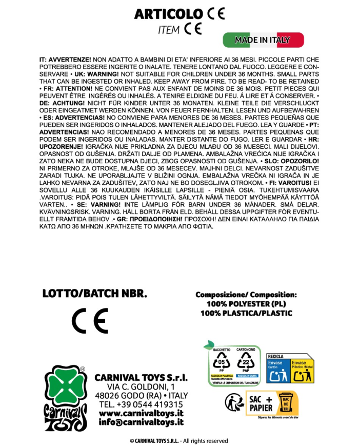 Maschera Arlecchino classico bianco in plastica con Maschera Arlecchino classico bianco in plastica con
