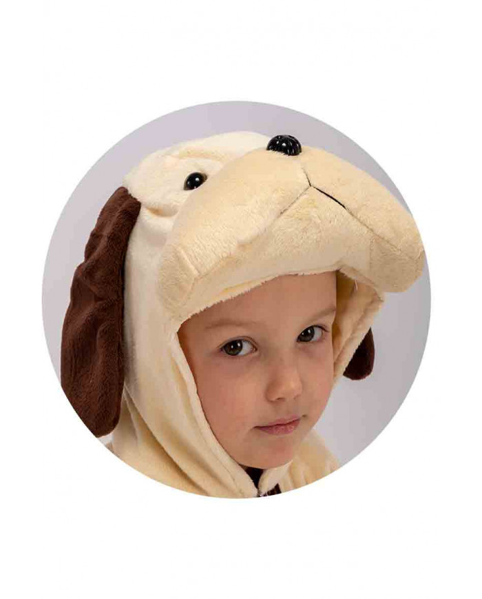Fleece jumpsuit with hood for children , ideal for Carnival