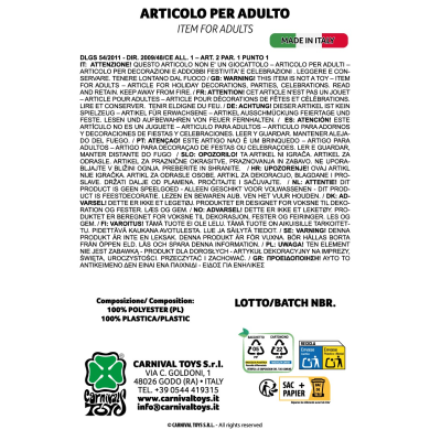 Tocado de Dante de tela con corona de laurel en bolsa con gancho