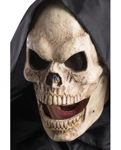 Plastic skull mask with movable mandible for even more Plastic skull mask with movable mandible for even more