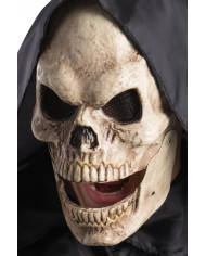 Plastic skull mask with movable mandible for even more
