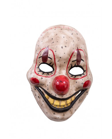 Plastic mask with mobile mandible with the appearance of a Plastic mask with mobile mandible with the appearance of a