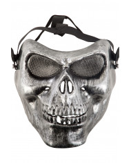 Plastic grey skull mask that will make you unrecognizable Plastic grey skull mask that will make you unrecognizable