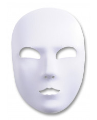 White fabric mask ideal for any kind of disguise, infact it