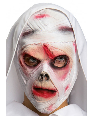 Masque momie en latex dans une pochette avec carte d’en-tête Masque momie en latex dans une pochette avec carte d’en-tête