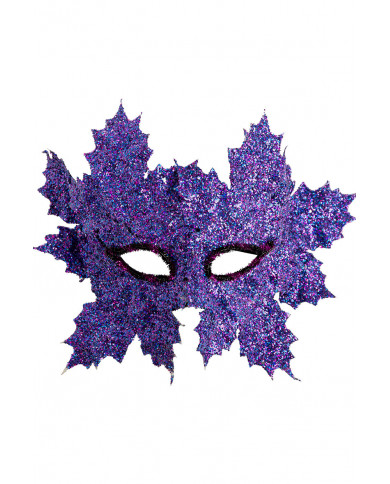 Chinless mask covered with purple glitter, a very special Chinless mask covered with purple glitter, a very special