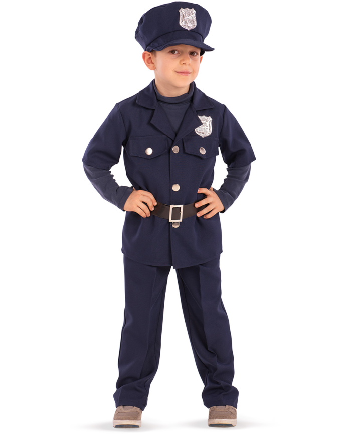 Costume de policier en paquet avec crochet