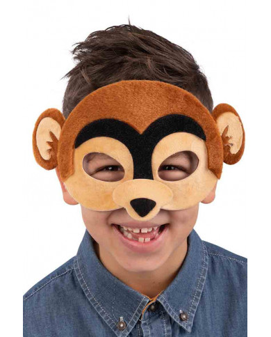 Nice little monkey mask made of brown velvet. Ideal for Nice little monkey mask made of brown velvet. Ideal for