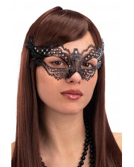 Elegant black metal mask decorated with rhinestones. Ideal for Elegant black metal mask decorated with rhinestones. Ideal for
