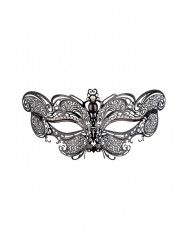 Elegant black metal mask decorated with rhinestones. Ideal for Elegant black metal mask decorated with rhinestones. Ideal for