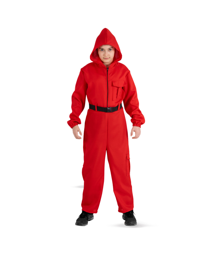 Costume Tuta Rossa Il Calamaro Unisex In Busta C/Gancio
