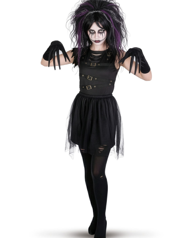 Zombie girl costume in bag w/hook