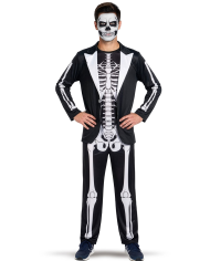 Lord skeleton costume  in bag w/hook