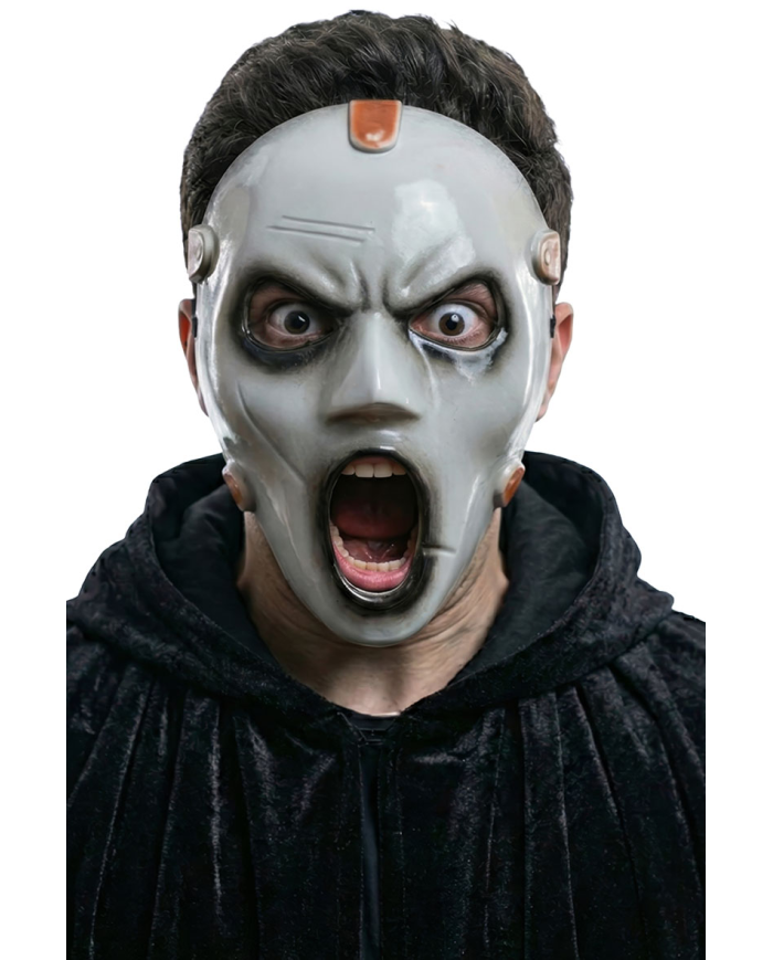 Zombie plastic mask with header