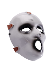 Masque zombie en plastique avec carte d’en-tête
