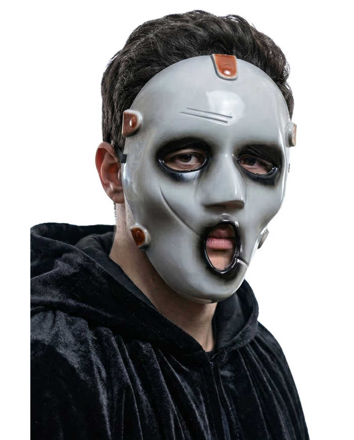 Zombie plastic mask with header