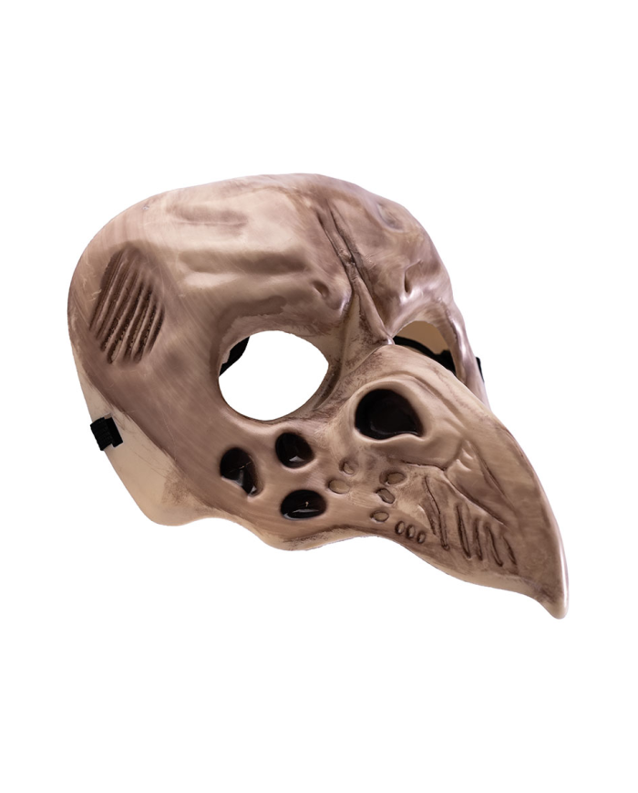 Masque corbeau en plastique avec carte d’en-tête