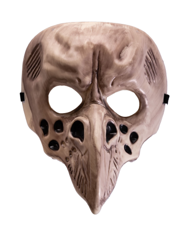 Maschera corvo in plastica con cavallotto
