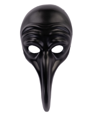 Long nose plastic mask with hangtag/label