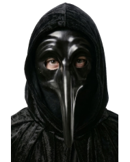 Long nose plastic mask with hangtag/label