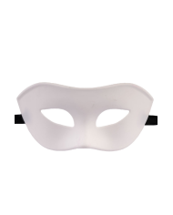 Loup blanc en plastique sur papier cartonné