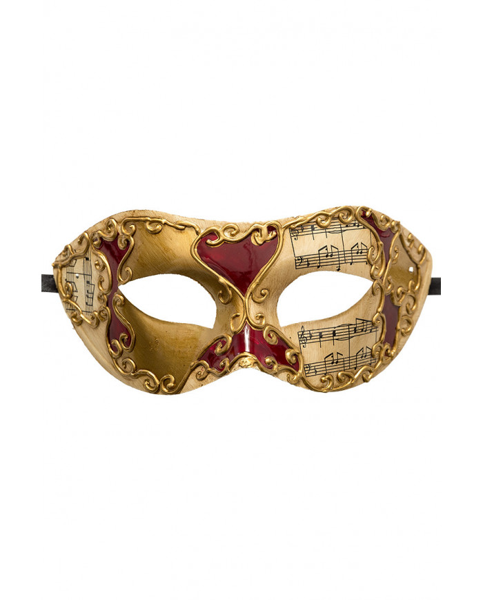 Maschera Carnevale di Venezia, mezzo viso in plastica con