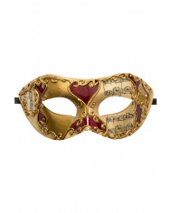 Maschera Carnevale di Venezia, mezzo viso in plastica con
