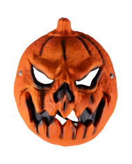 Máscara de calabaza de espuma EVA con solapa de cartón