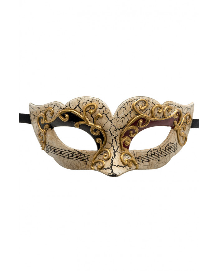 Maschera Carnevale di Venezia, mezzo viso in plastica colore