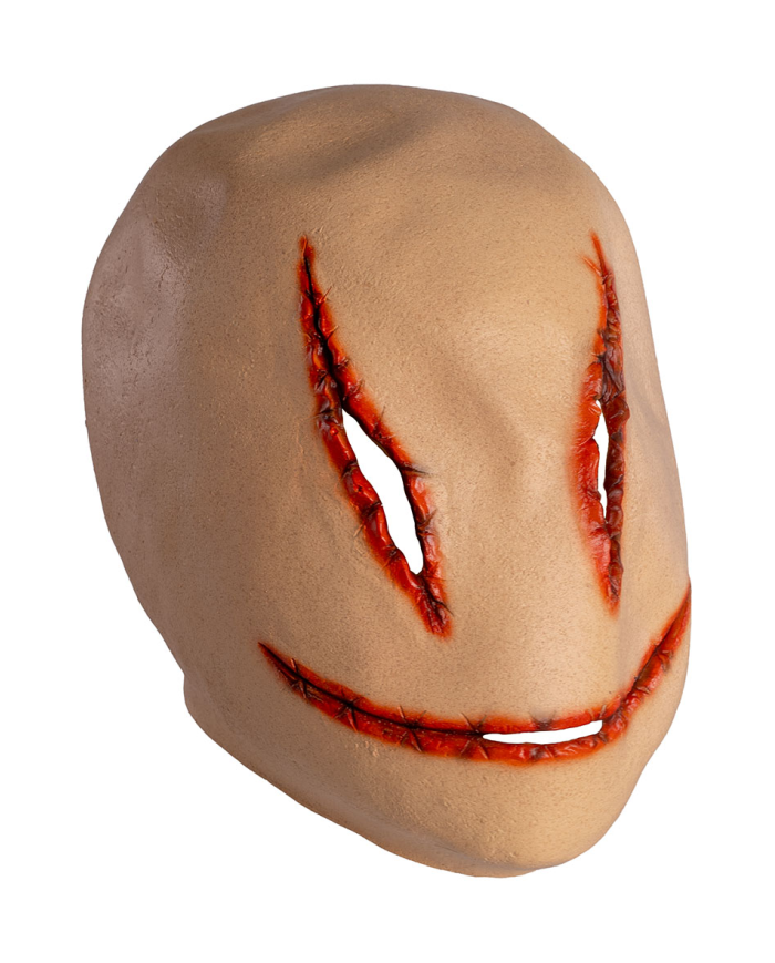 Masque Scary killer en latex avec carte d’en-tête