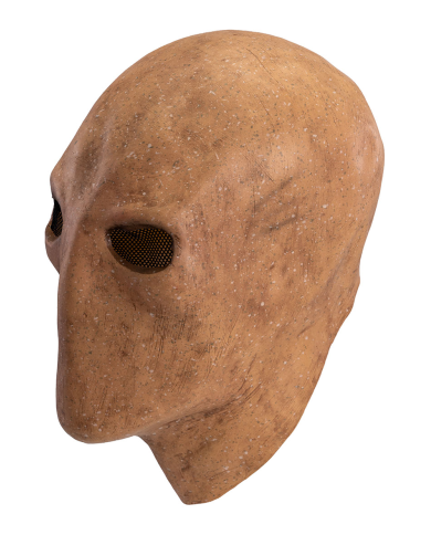 Maschera senza viso in lattice con cavallotto