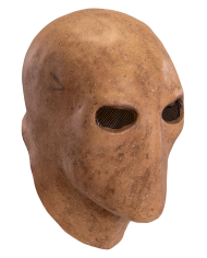 Maschera senza viso in lattice con cavallotto